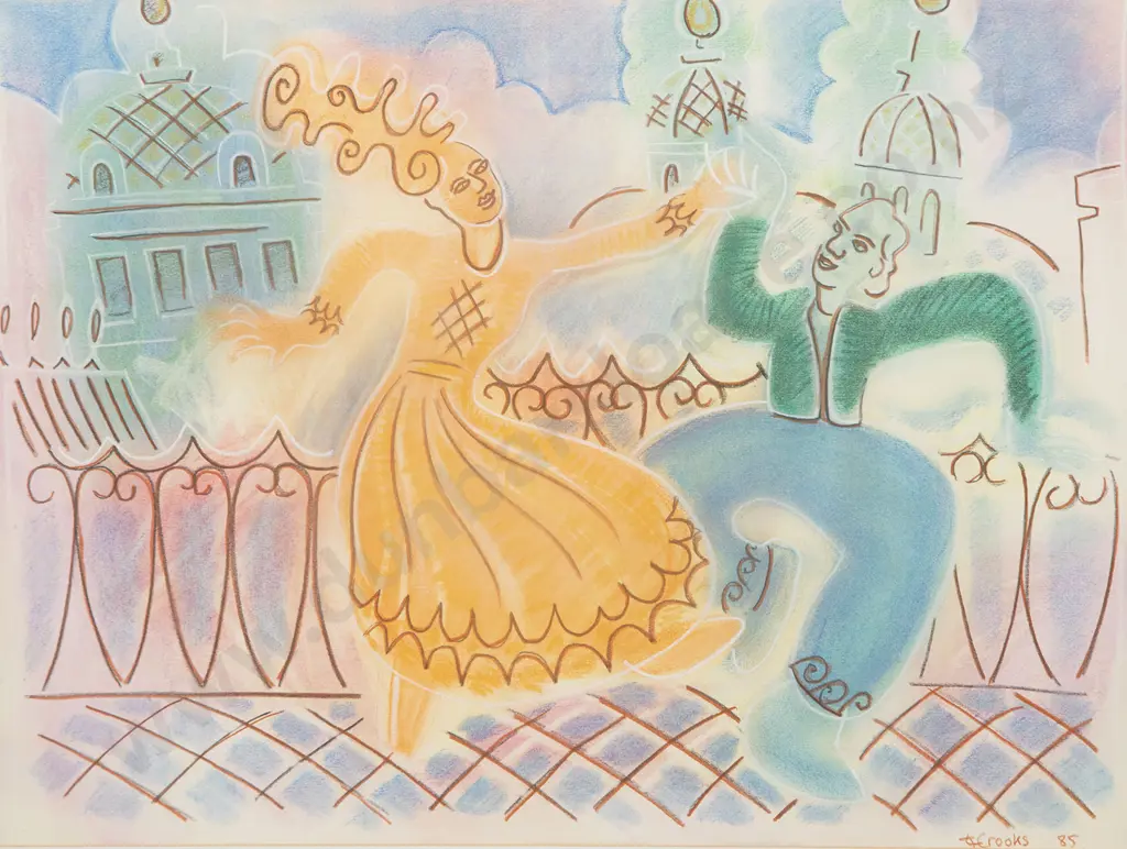 Lindsay Crooks - Dancing Couple & other acrylic Image 1++