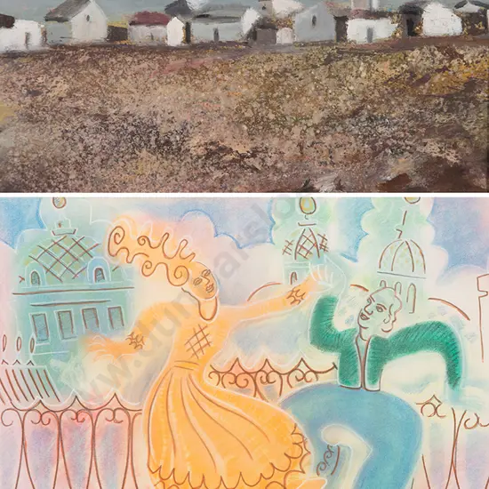 Lindsay Crooks - Dancing Couple & other acrylic