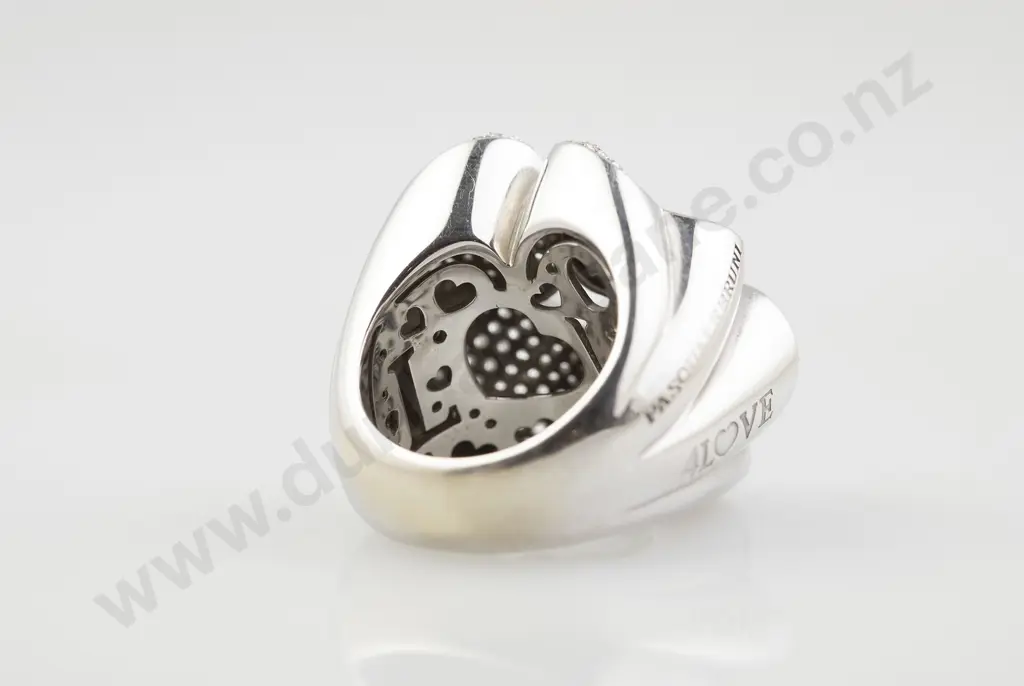 Pasquale Bruni (Italy) 18ct White Gold Diamond Four Leaf Clover '4Love' Cluster Ring Image 1++