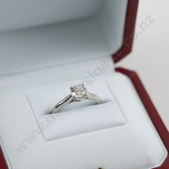 Cartier Platinum Solitaire Engagement Ring