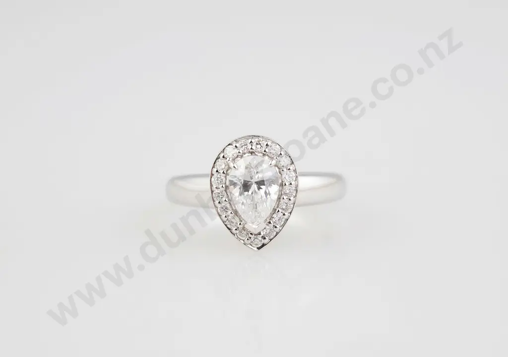 18ct White Gold 18stone Diamond Cluster Ring Image 1++