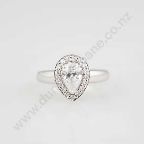 18ct White Gold 18stone Diamond Cluster Ring