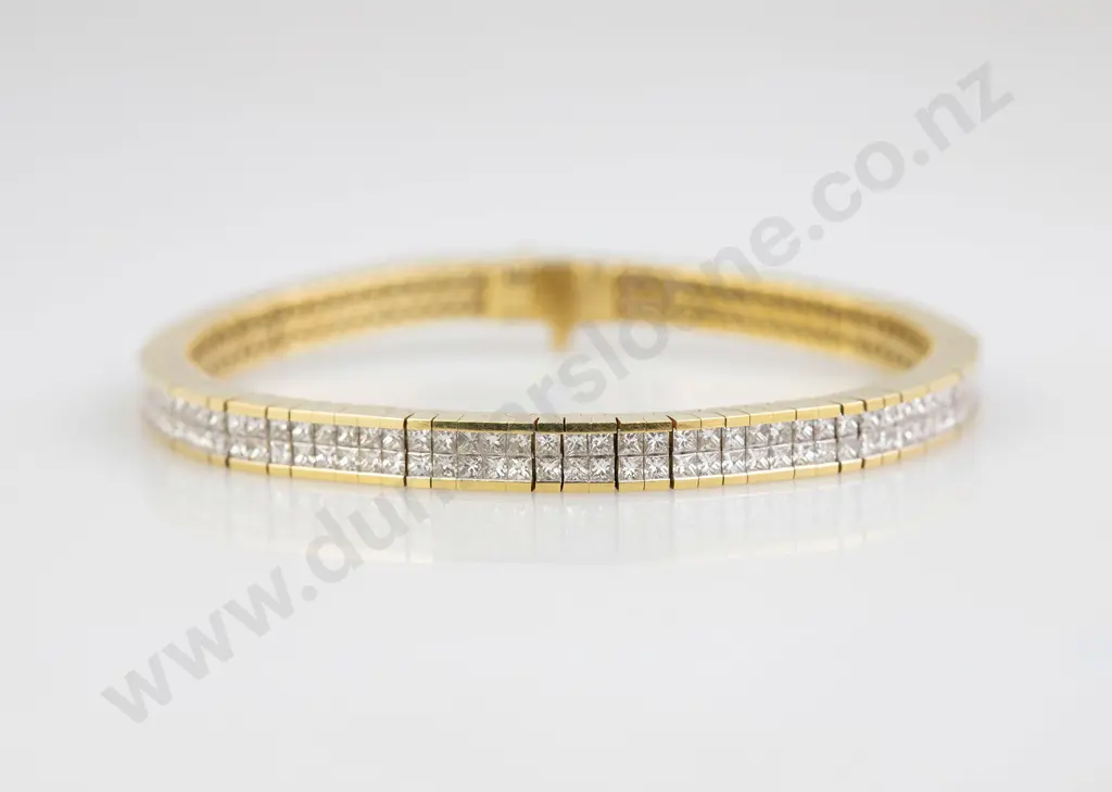 18ct 194stone Diamond Bracelet Image 1++
