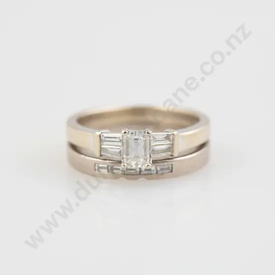18ct White Gold Solitaire Diamond Ring