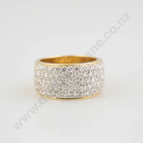 18ct 84stone Diamond Fancy Band Ring