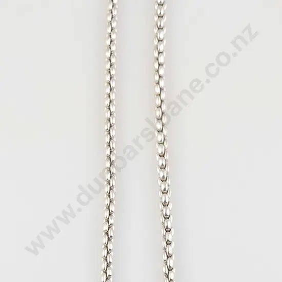 14ct White Gold Fancy Neck Chain