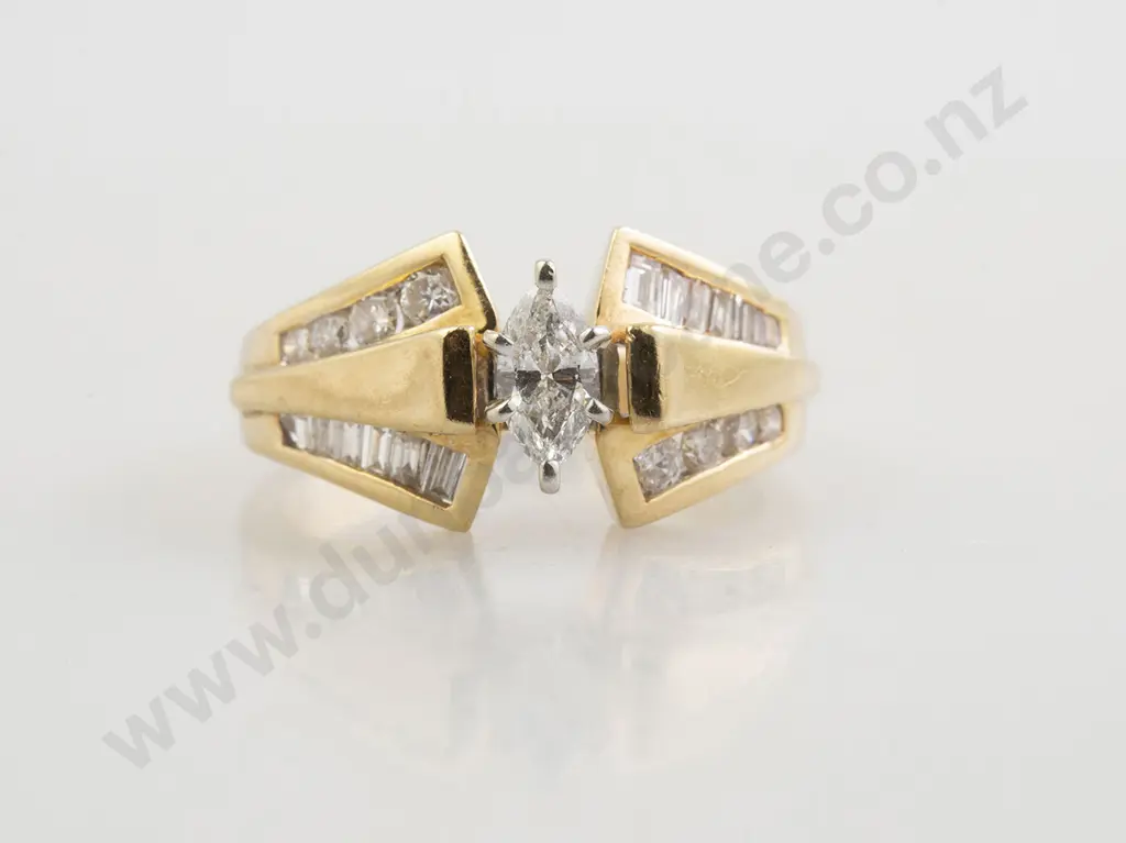 14ct Solitaire Diamond Ring Image 1++