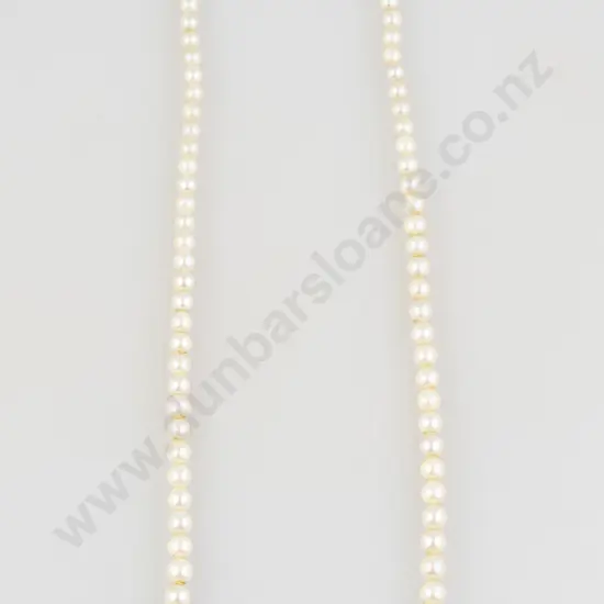 Single Strand Graduated Cultured Pearl Necklace