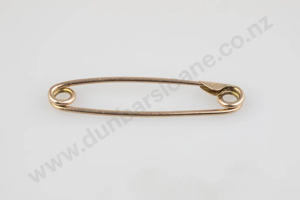 Victorian Plain 15ct Pin Brooch Image 1++
