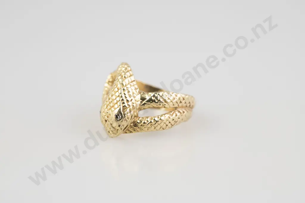 14ct Snake Coil Ring Image 1++