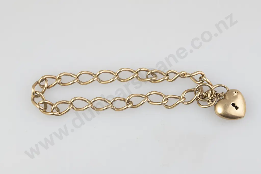 9ct Open Curb Link Bracelet Image 1++