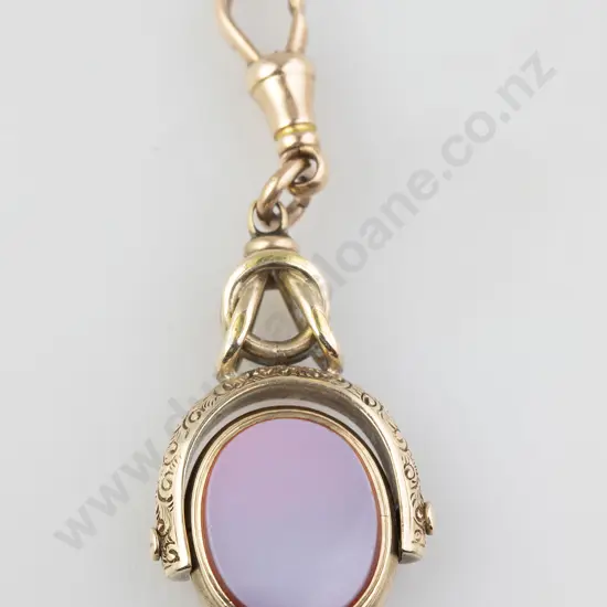 9ct Gold Framed Swivel Fob