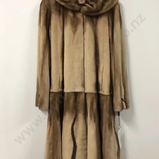 Modern Design Mink Full Length Coat