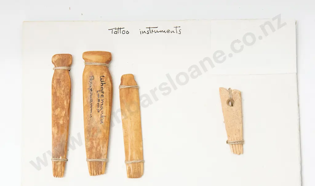 Collection Four Bone C18/19th Uhi (tattoo implement) Image 1++