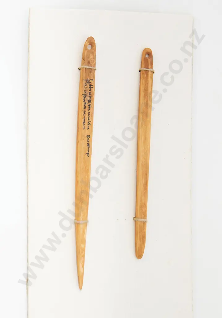 Two C18/19th Bone Ngira (needle) Image 1++