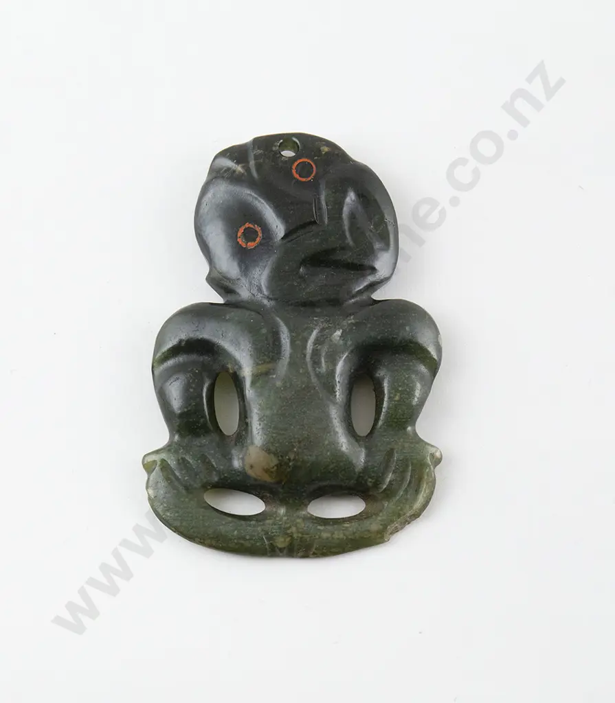 C20th Greenstone Tiki Image 1++
