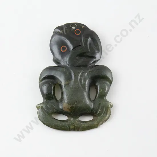 C20th Greenstone Tiki