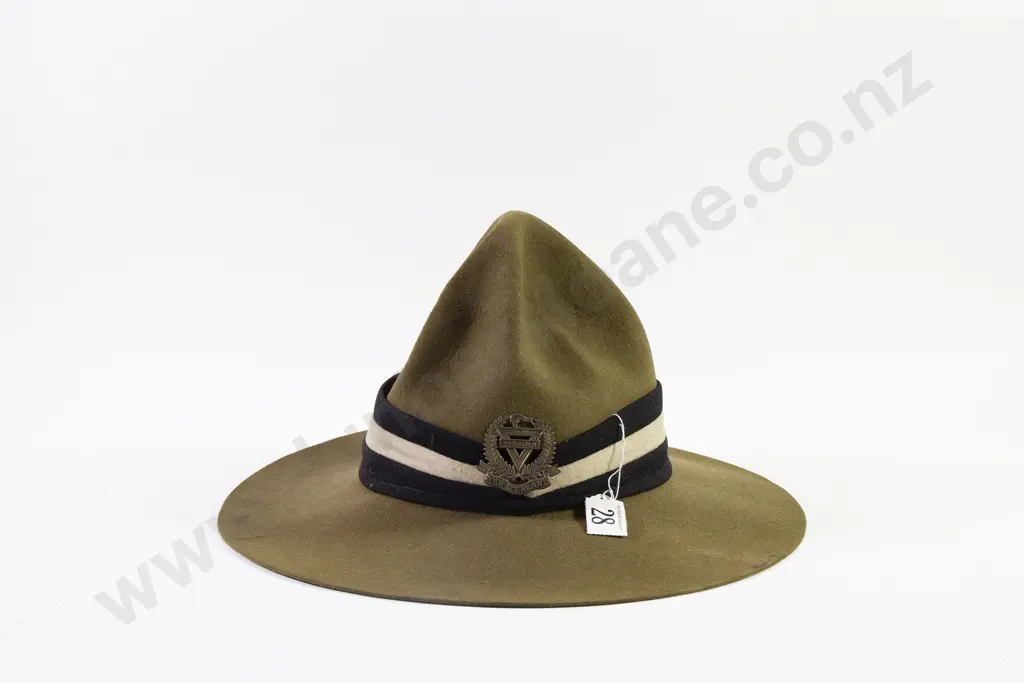 NZ WWII 'Lemon Squeezer' Hat Image 1++