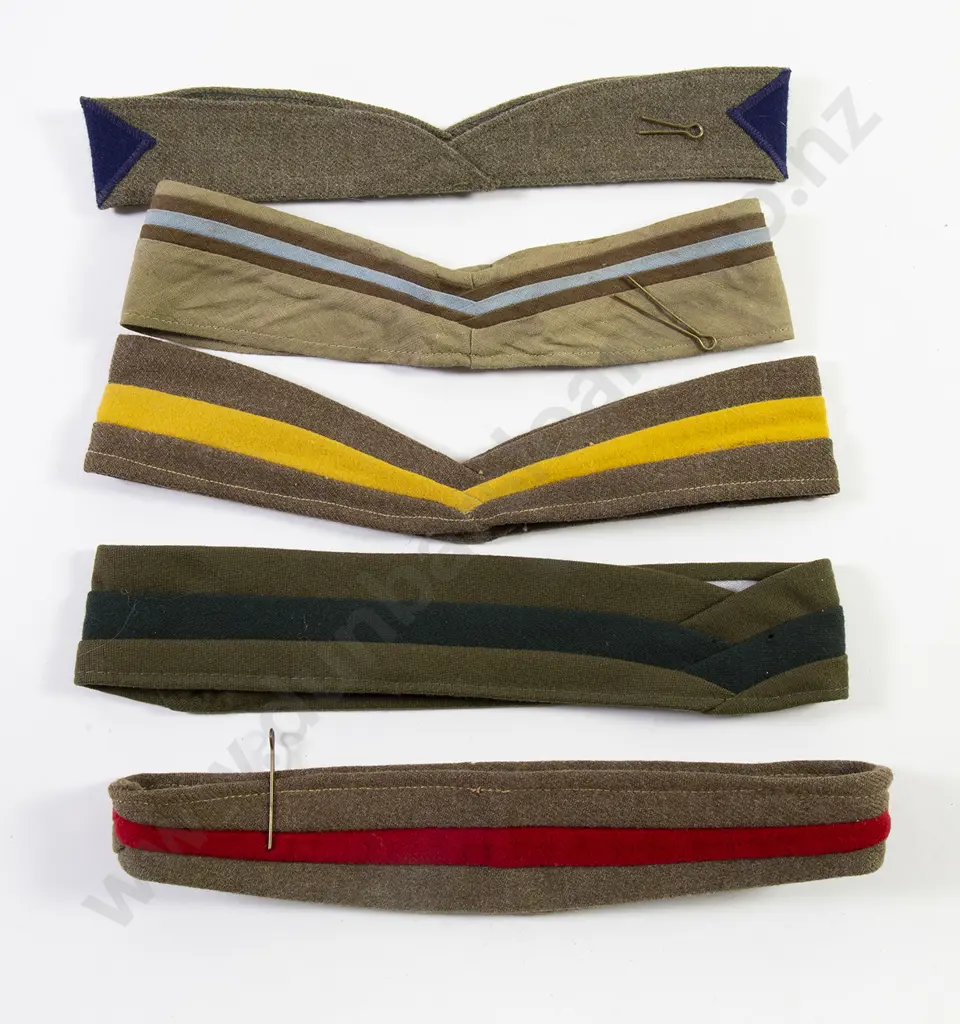 Five Various NZ Army Corps Puggarees Image 1++