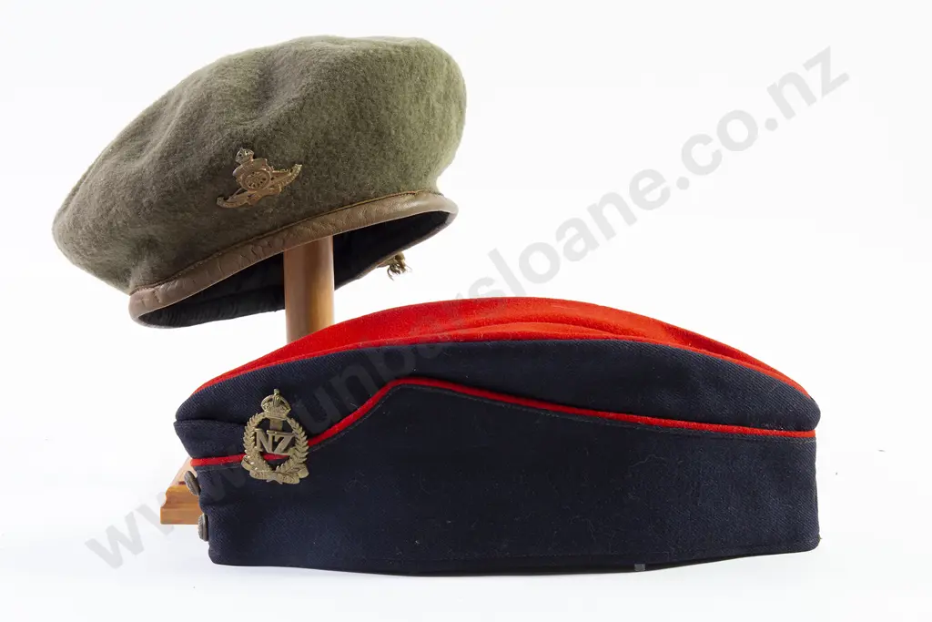 WWII Army Khaki Beret and Side Cap Image 1++