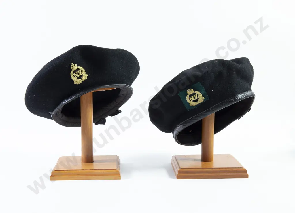 Two WWII Army Black Berets Image 1++