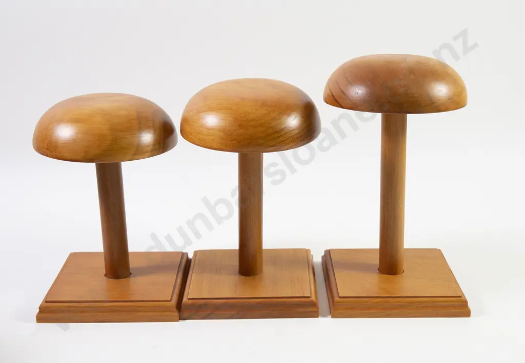Three Turned Kauri Hat Stands Image 1++
