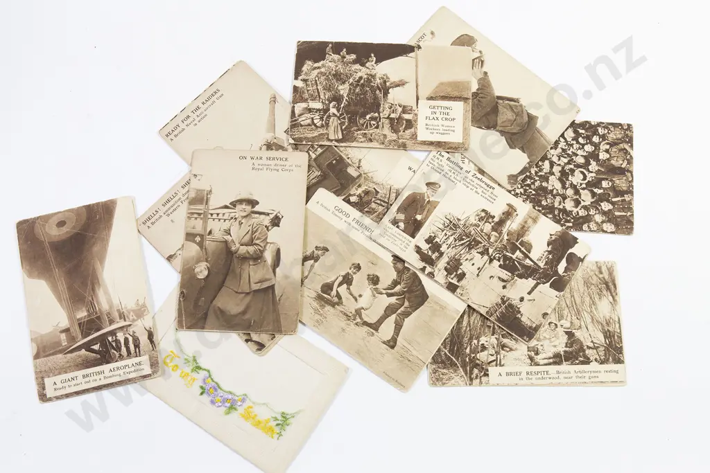 Part Set WWI Military Postcards Image 1++