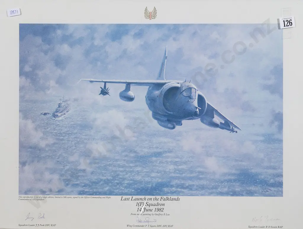 Signed Air Force Print Image 1++