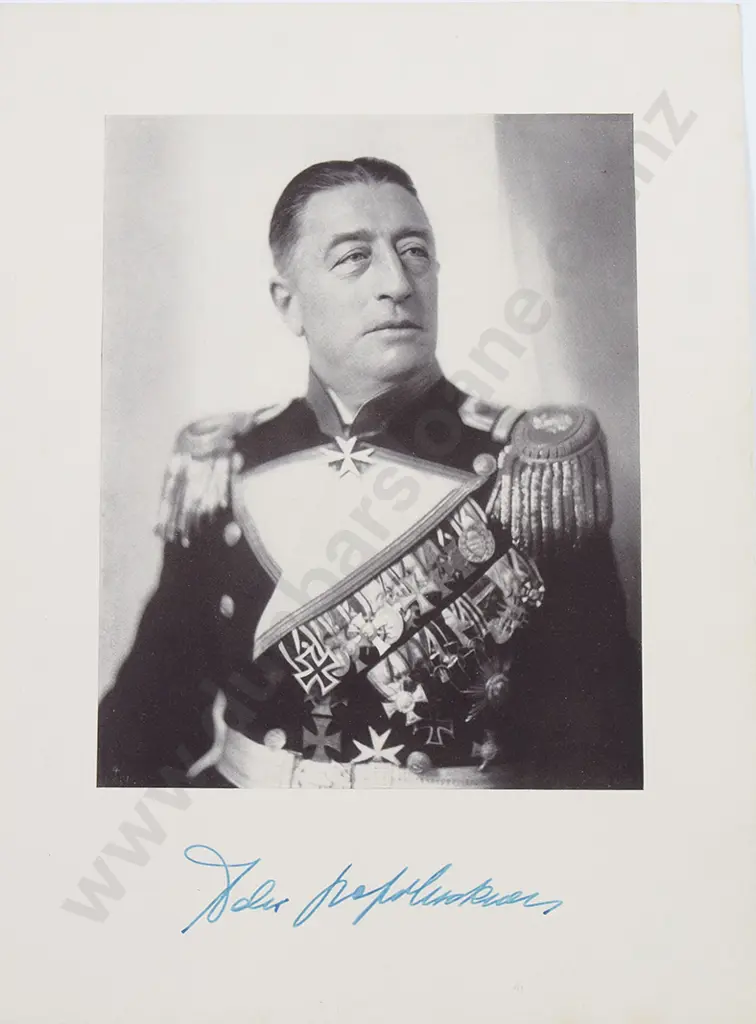 Signed Photo German Count Felix von Luckner Image 1++