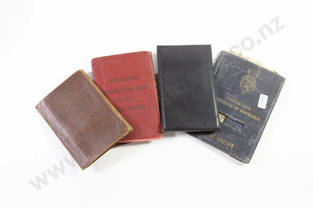Three Soldiers Pay Books and Discharge Image 1++