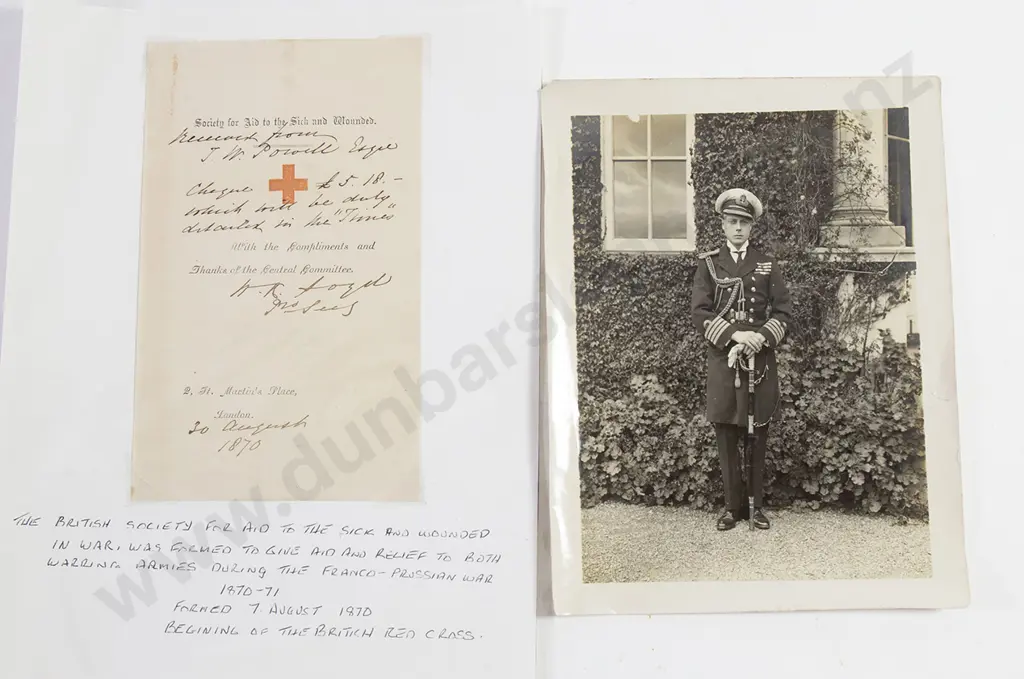 1870 Donation Note to British Red Cross Image 1++