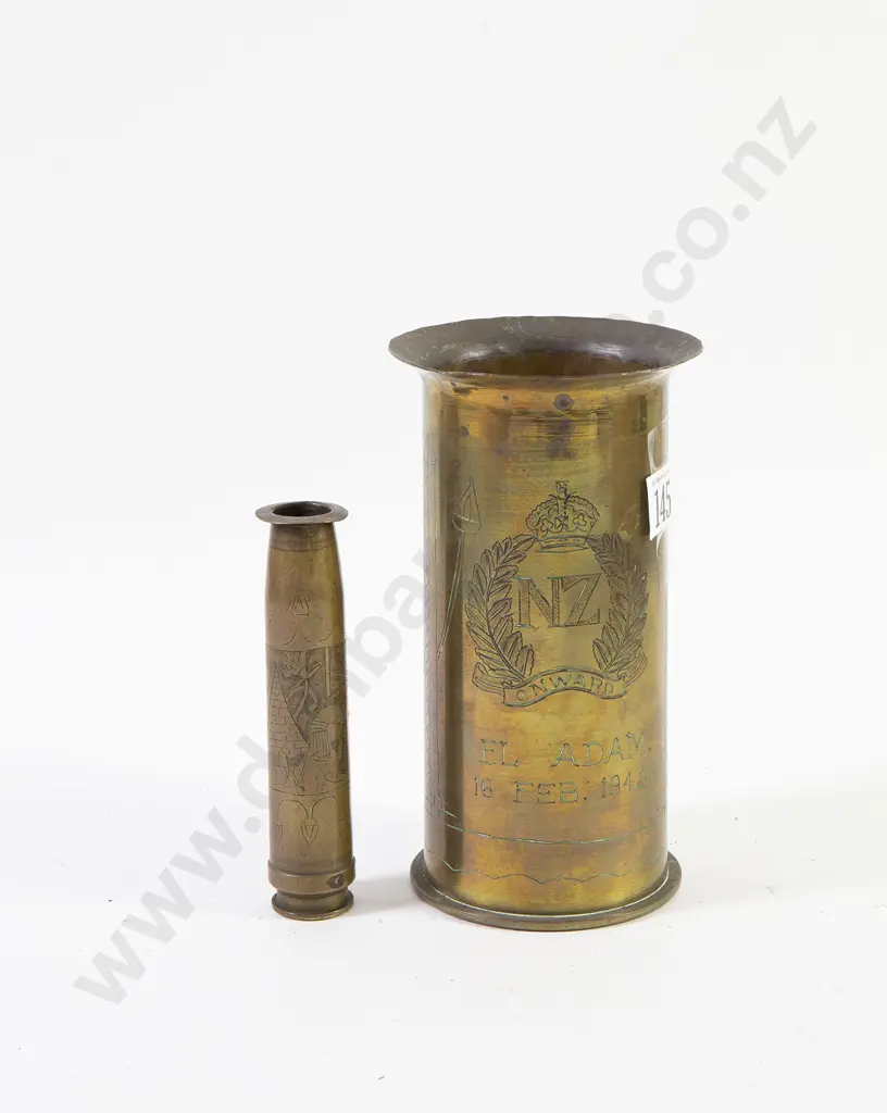 Two WWII Shell Casings Image 1++