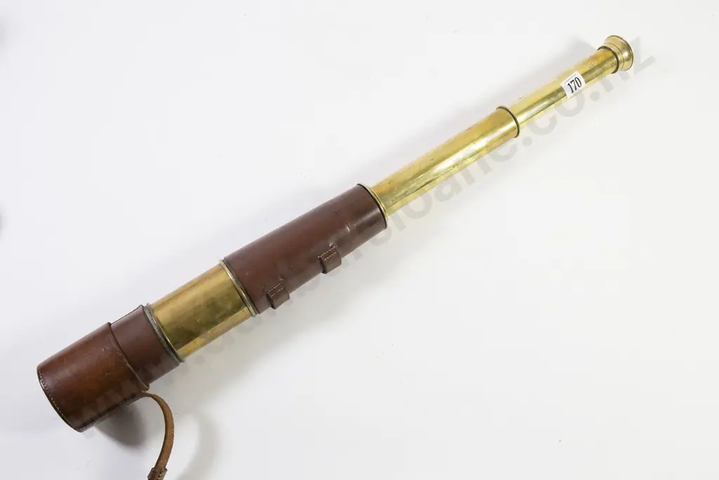 Early C20th Three Draw Telescope Image 1++