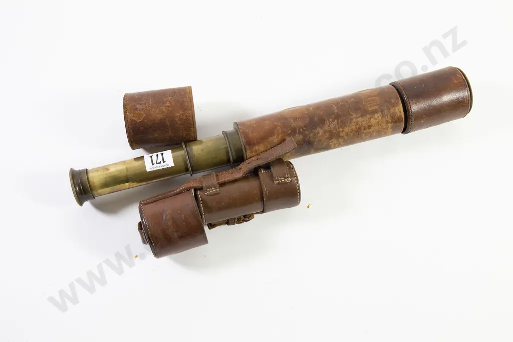 Early C20th Three Draw Telescope Image 1++