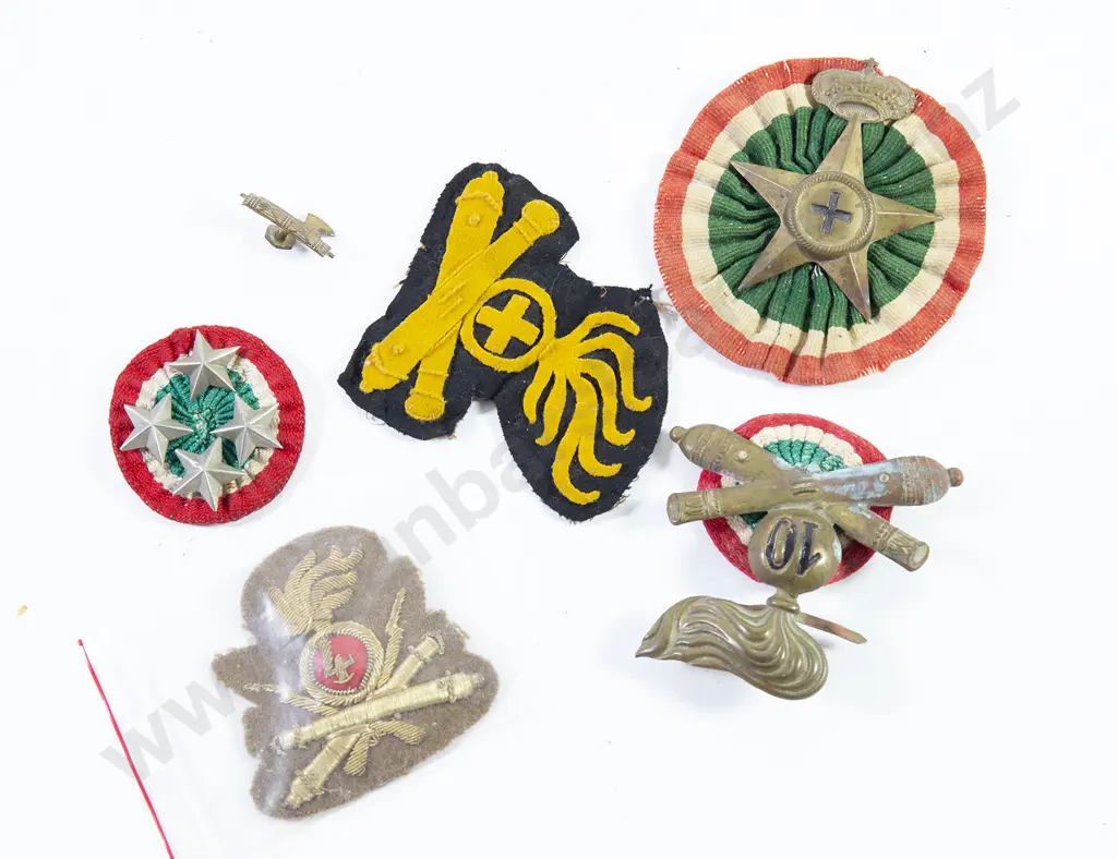 Five Italian Hat and Cloth Badges Image 1++