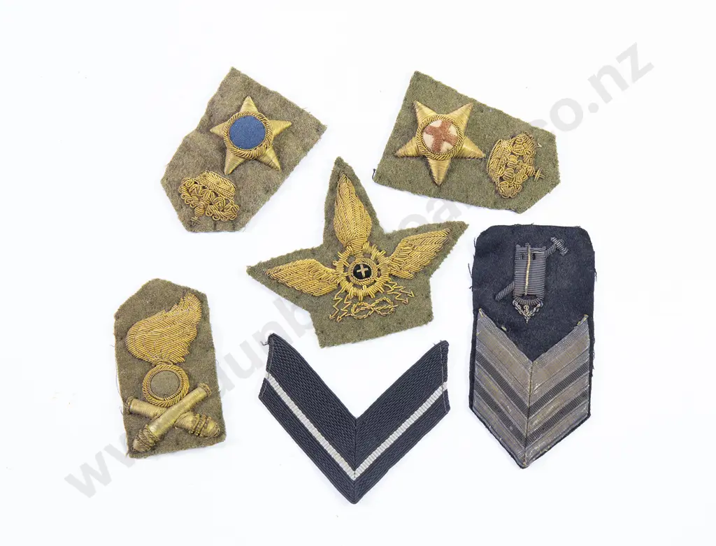 Six Italian Cloth Military Insignia Image 1++