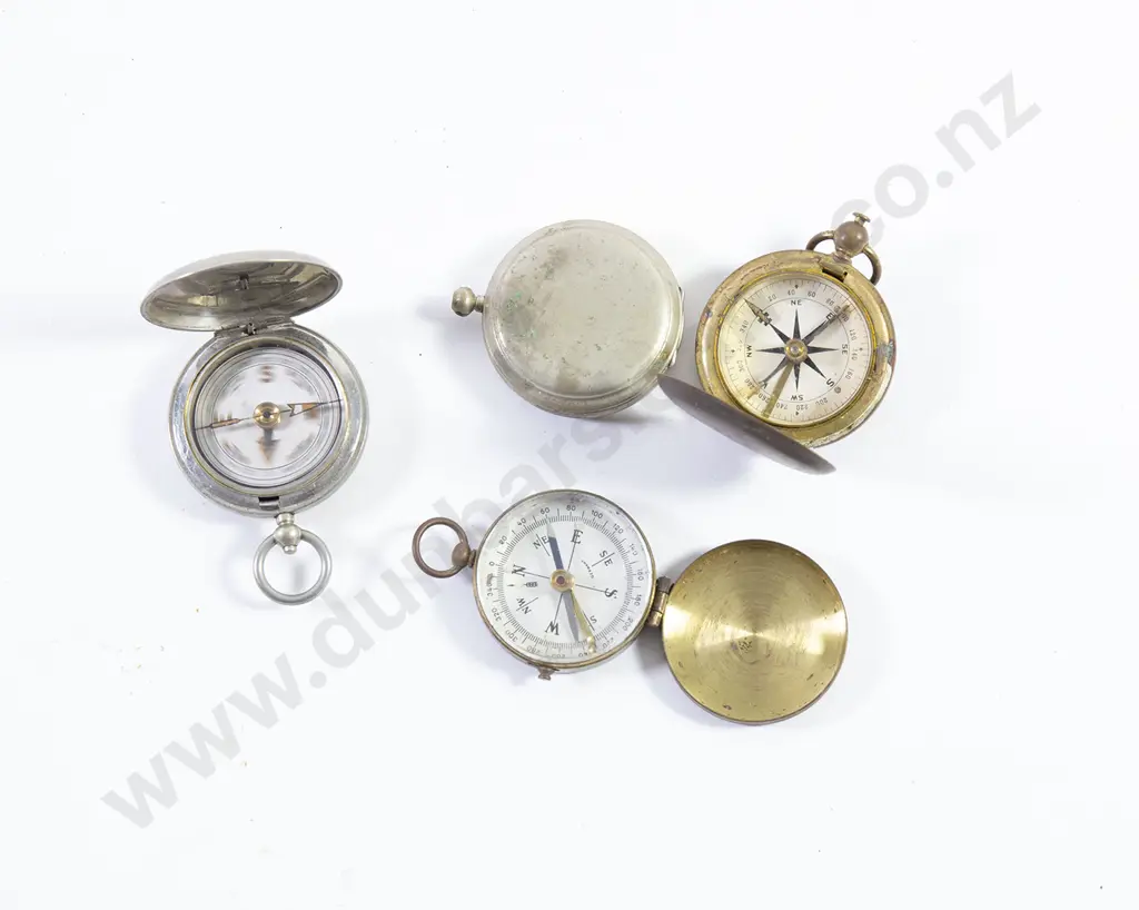 Four Military Pocket Compasses Image 1++