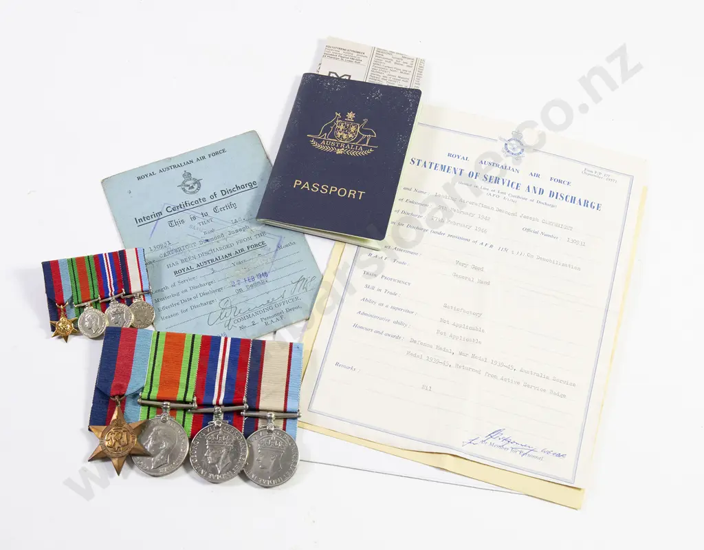 Australia WWII Four Medal Group Image 1++