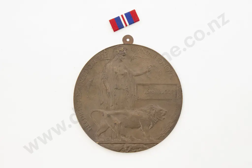 WWI Bronze Memorial Plaque Image 1++