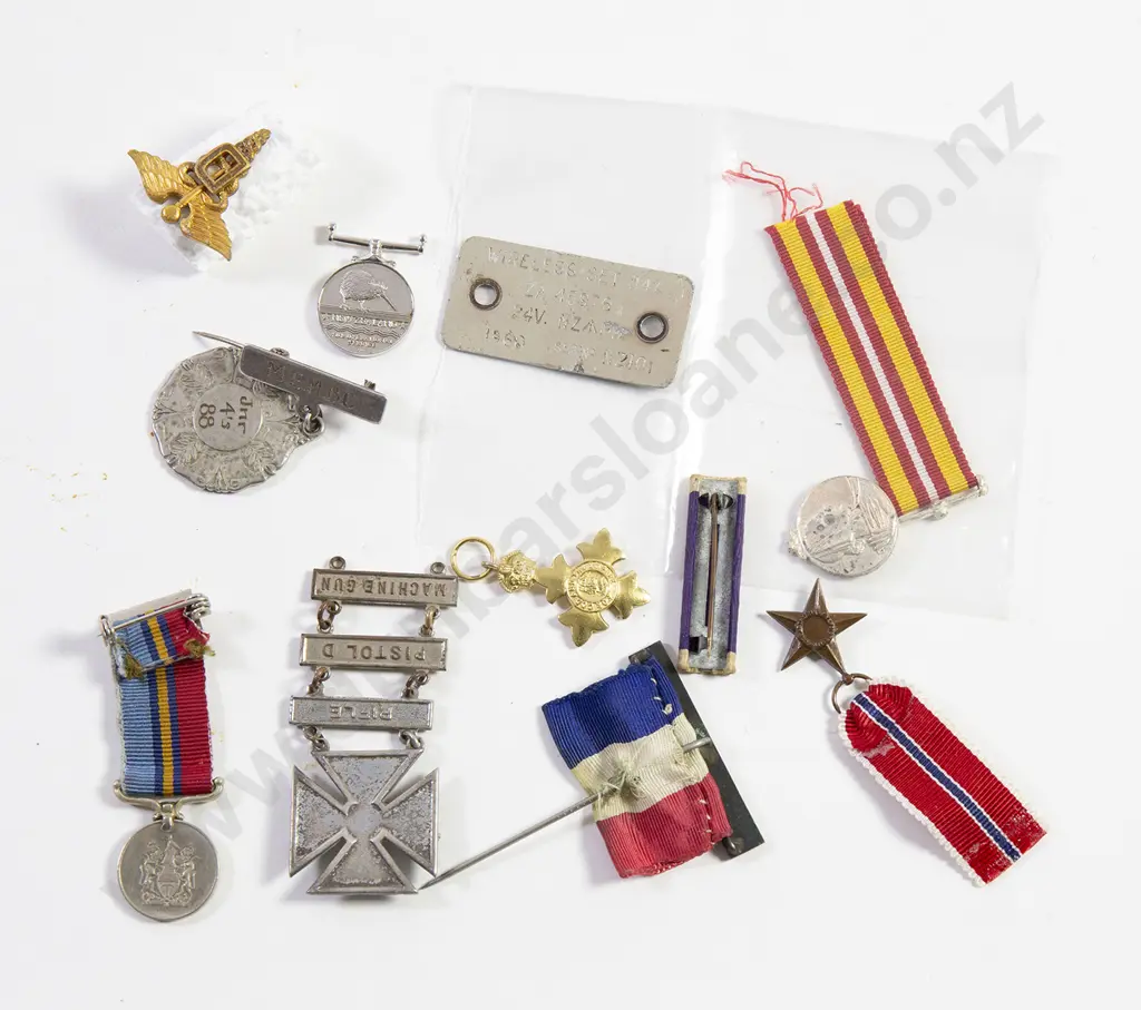 Five Military Miniature Medals Image 1++