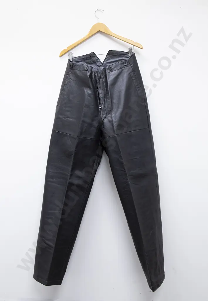 WWII German Leather Naval Jacket and Trousers Image 1++