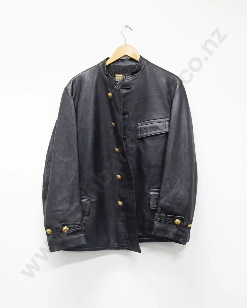 WWII German Leather Naval Jacket and Trousers Image 1++