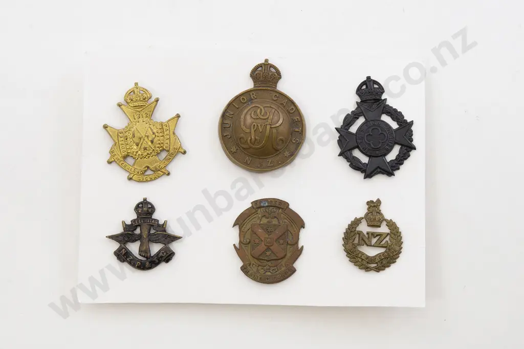 WWI NZ Regimental & Service Corps Cap Badges (24) Image 1++
