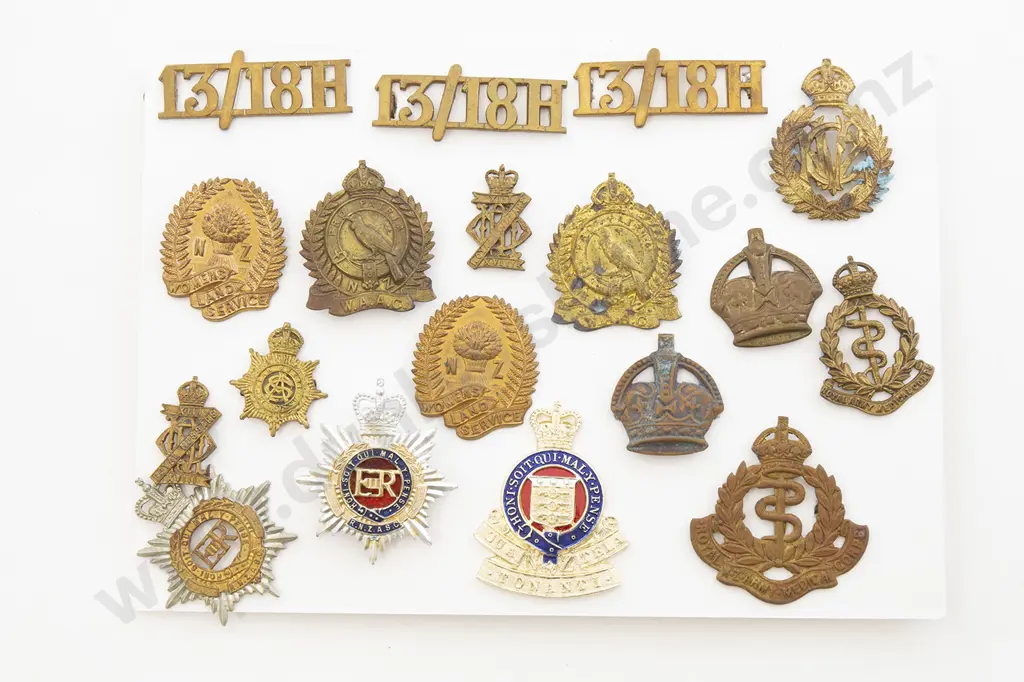 WWI NZ Regimental & Service Corps Cap Badges (24) Image 1++