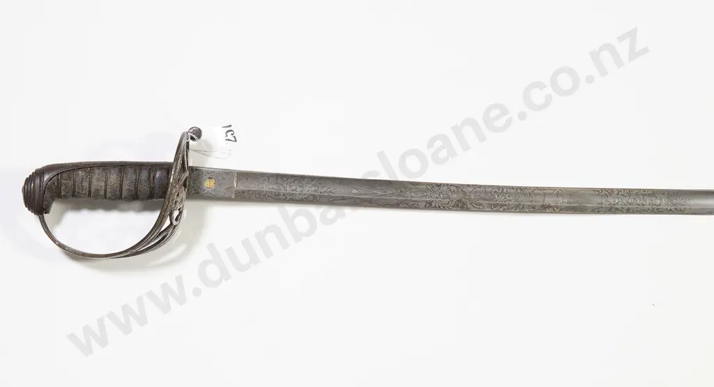 British Infantry Officers Gothic Hilted Sword Image 1++