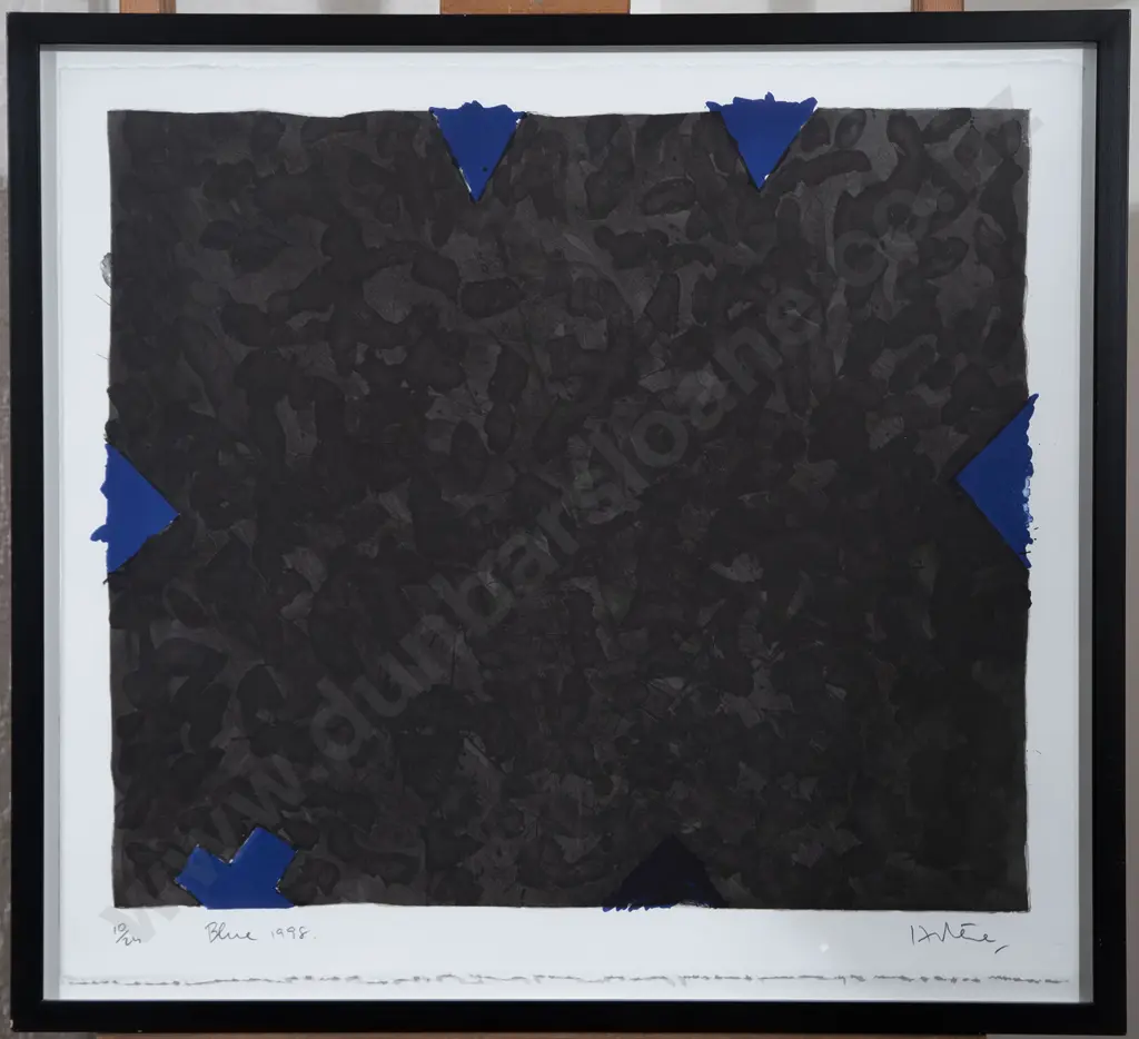 Ralph Hotere (1931-2013) - Blue Image 1++