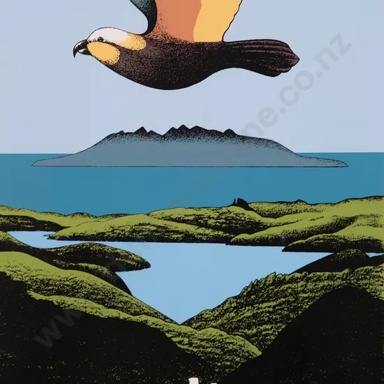 Don Binney (1940-2012) - Kaiaraka Kaku / Great Barrier