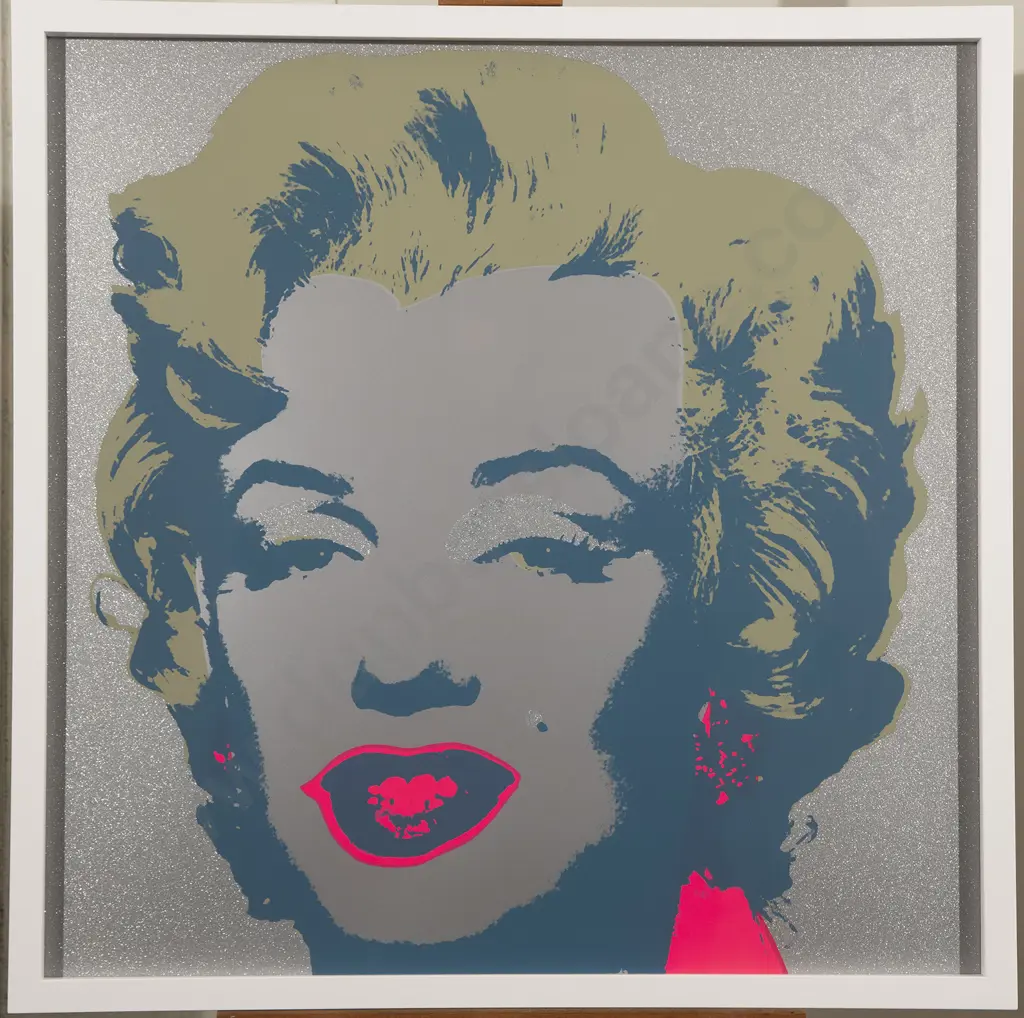 Sunday B. Morning after Andy Warhol (American) - Diamond Dust Marilyn Image 1++