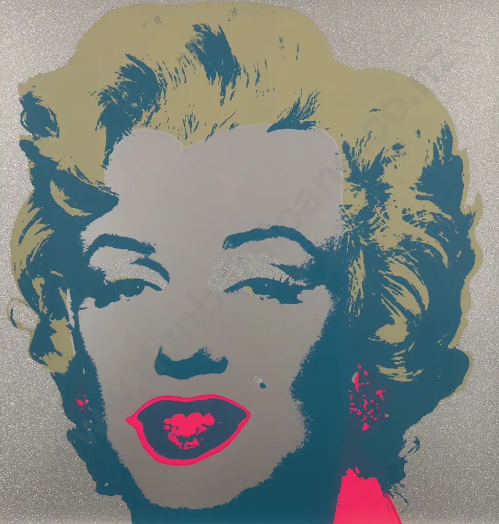 Sunday B. Morning after Andy Warhol (American) - Diamond Dust Marilyn Image 1++