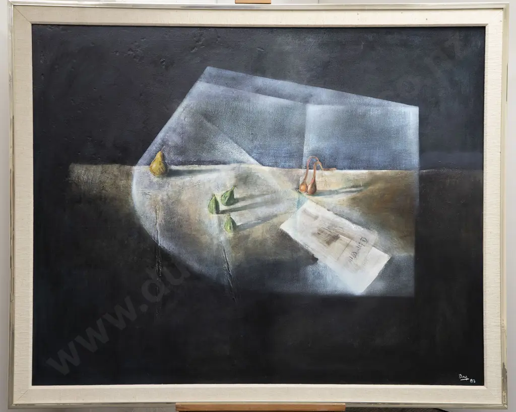 Melvin (Pat) Day - Still Life with Newspaper Image 1++